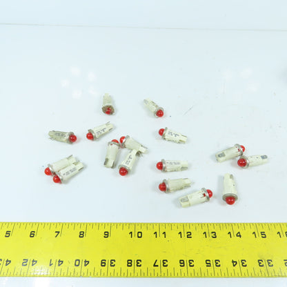 VCC 1091QM1 12V 2W Panel Mount Red Indicator Lights Lot Of 16