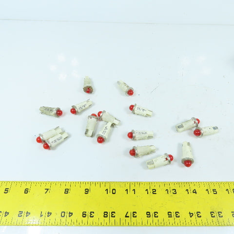 VCC 1091QM1 12V 2W Panel Mount Red Indicator Lights Lot Of 16