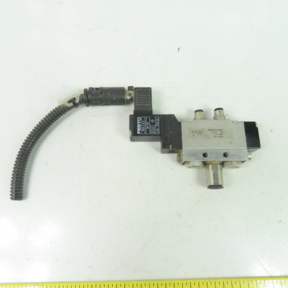 Festo MEH-5/2-1/8-B Solenoid Valve 24VDC Coil 36-116PSI 1/8" NPT