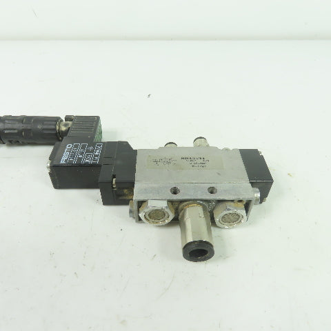 Festo MEH-5/2-1/8-B Solenoid Valve 24VDC Coil 36-116PSI 1/8" NPT