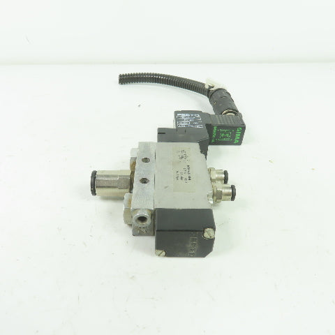Festo MEH-5/2-1/8-B Solenoid Valve 24VDC Coil 36-116PSI 1/8" NPT