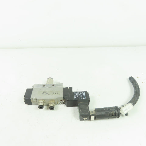 Festo MEH-5/2-1/8-B Solenoid Valve 24VDC Coil 36-116PSI 1/8" NPT