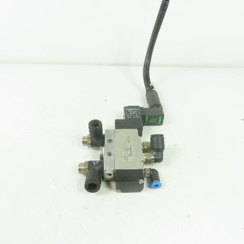 Festo MEH-5/2-1/8-S-B Solenoid Valve 24VDC Coil 36-116PSI 1/8" NPT