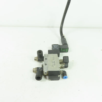 Festo MEH-5/2-1/8-S-B Solenoid Valve 24VDC Coil 36-116PSI 1/8" NPT