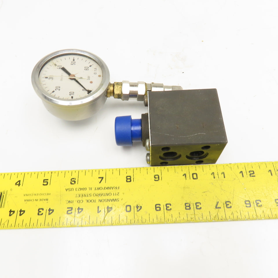MP Filtri VM1-C Hydraulic Gauge Insulator Valve G1/4