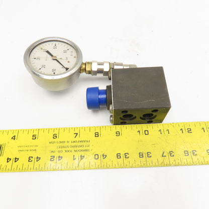 MP Filtri VM1-C Hydraulic Gauge Insulator Valve G1/4