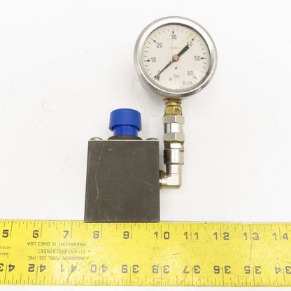MP Filtri VM1-C Hydraulic Gauge Insulator Valve G1/4