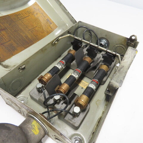 ITE F-351 30A Fusible Safety Disconnect Switch 600VAC 3-Pole