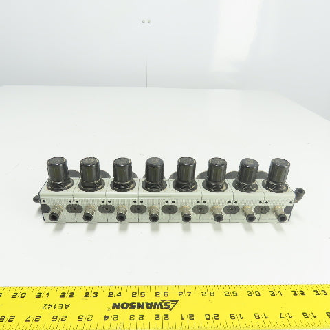 Numatics IMA 00.66 00 8-Way Pneumatic Pressure Regulator Distributor From IMA