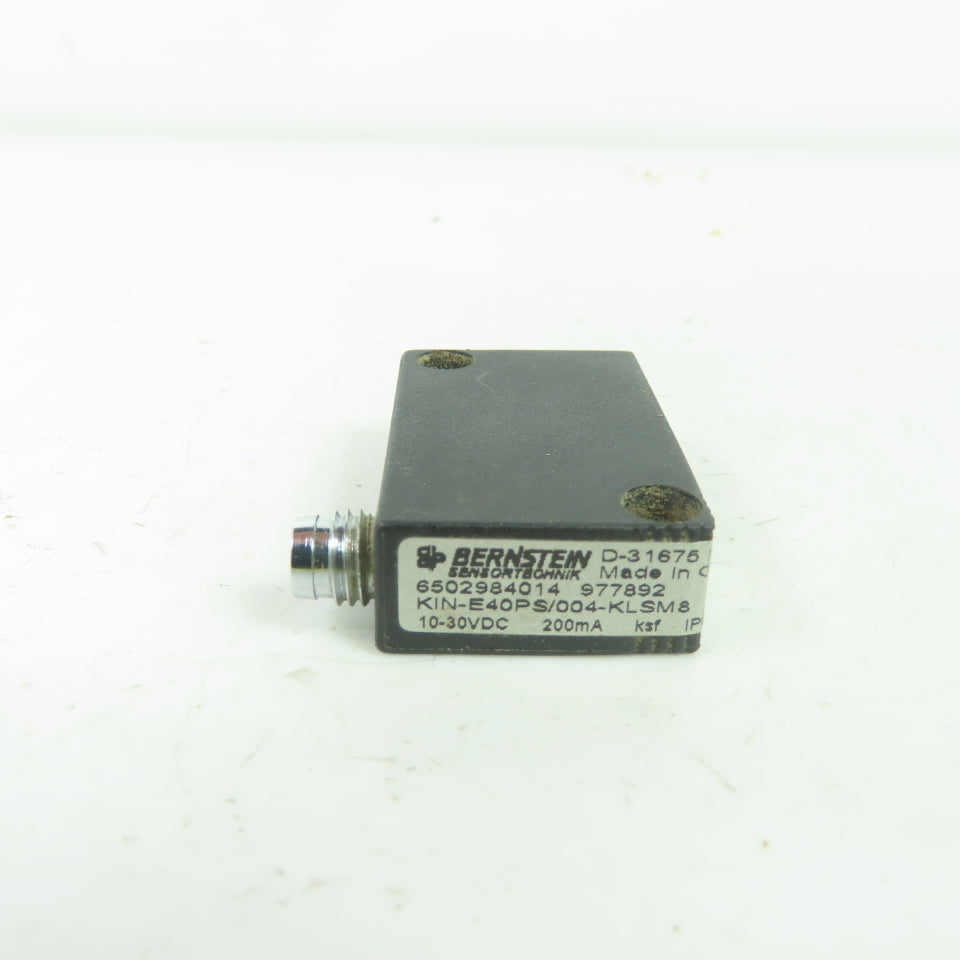 Bernstein KIN-E40PS/004-KLSM8 Inductive Proximity Sensor 10-30VDC 200mA D-31675
