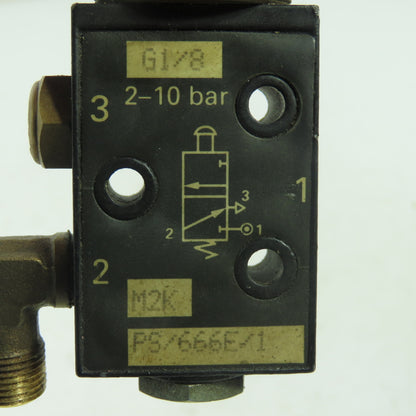 PS/666E/1 Push Button Valve 2-10Bar G1/8 1/8" NPT