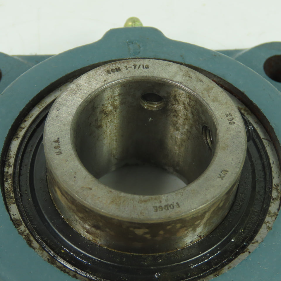Dodge 124064 4-Bolt Flange-Mount Ball Bearing 1-7/16" Bore