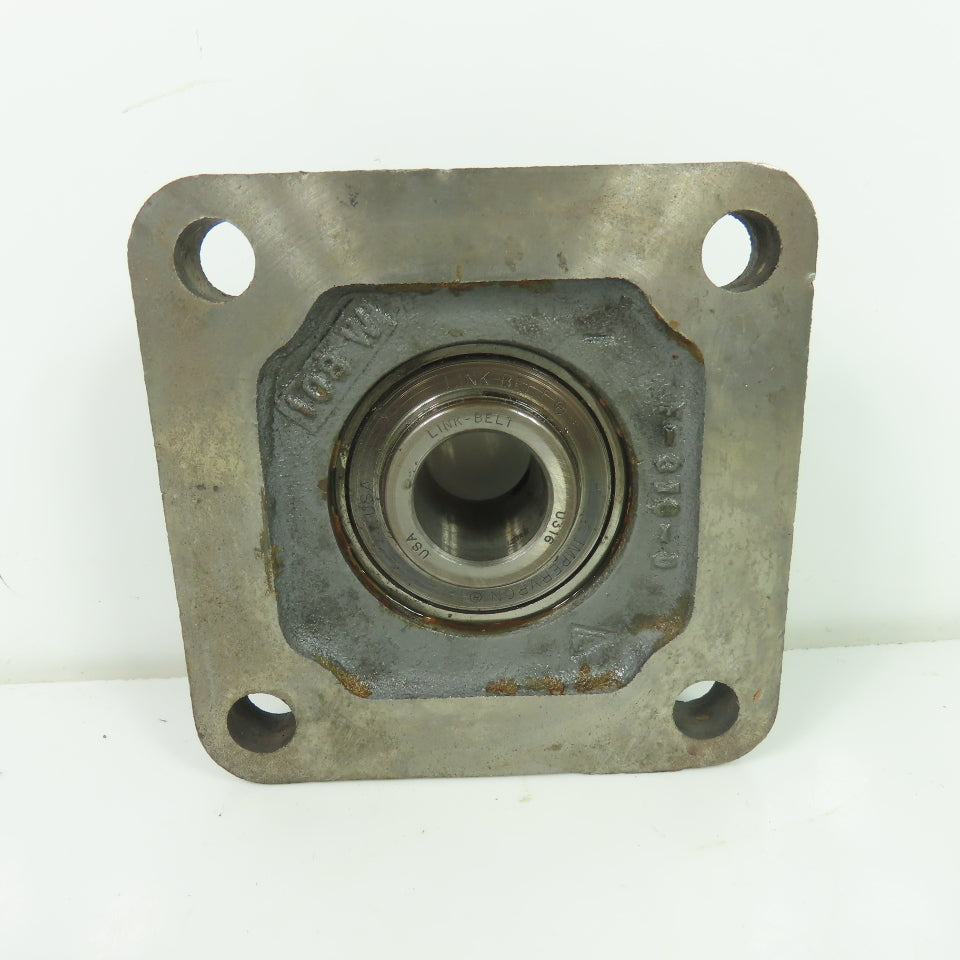 Link Belt F-U316 4-Bolt Flange-Mount Ball Bearing 1" Bore