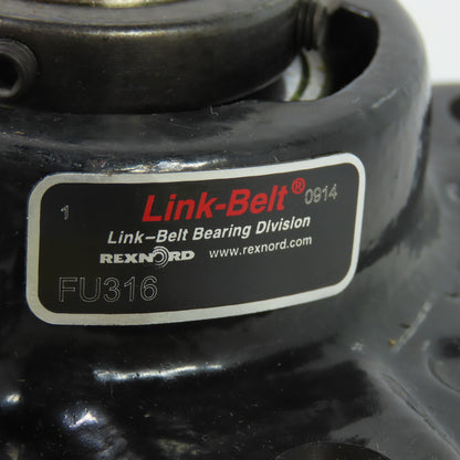 Link Belt FU316 4-Bolt Flange-Mount Ball Bearing 1" Bore