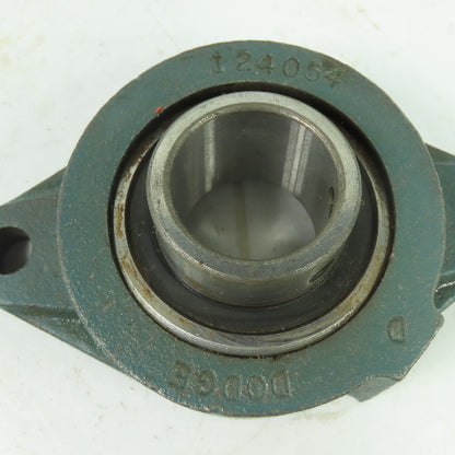 Dodge 124054 2-Bolt Flange-Mount Ball Bearing 1-7/16" Bore
