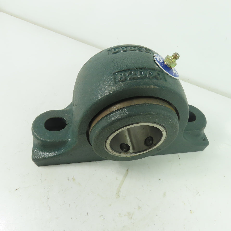 Dodge 044618 S-2000 2-Bolt Pillow Block Ball Bearing 1-15/16" Bore