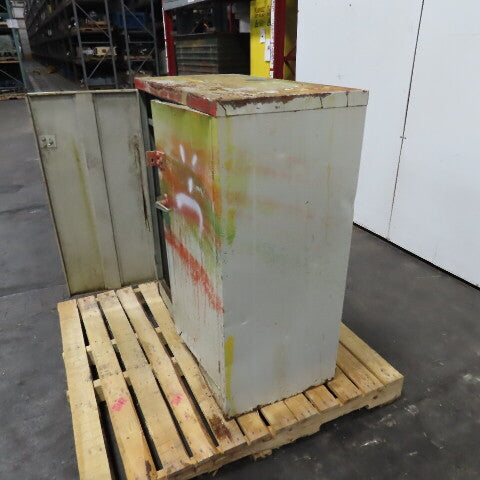 36" x 18" x 42" Steel 30 Gallon Liquid Storage Shop Garage Cabinet 2 Shelf