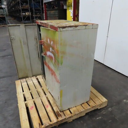 36" x 18" x 42" Steel 30 Gallon Liquid Storage Shop Garage Cabinet 2 Shelf