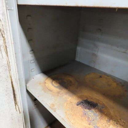 36" x 18" x 42" Steel 30 Gallon Liquid Storage Shop Garage Cabinet 2 Shelf