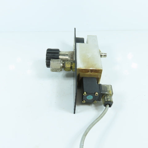 H. Lüdi + Co AG 398975 02 Oxygen Regulator W/ Gauge & Solenoid Burkert 136581H