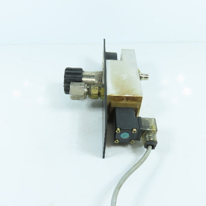 H. Lüdi + Co AG 398975 02 Oxygen Regulator W/ Gauge & Solenoid Burkert 136581H