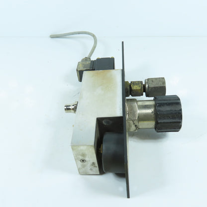H. Lüdi + Co AG 398975 02 Oxygen Regulator W/ Gauge & Solenoid Burkert 136581H
