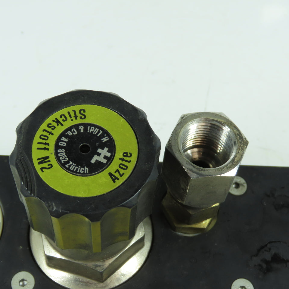 H. Lüdi + Co AG 198450 Nitrogen N2 Regulator W/ Gauge & Solenoid Burkert 136581H