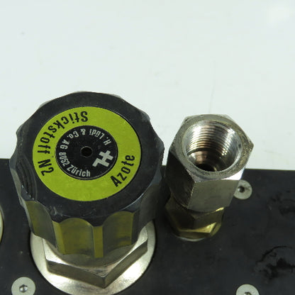 H. Lüdi + Co AG 198450 Nitrogen N2 Regulator W/ Gauge & Solenoid Burkert 136581H