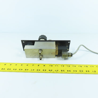 H. Lüdi + Co AG 198450 Nitrogen N2 Regulator W/ Gauge & Solenoid Burkert 136581H