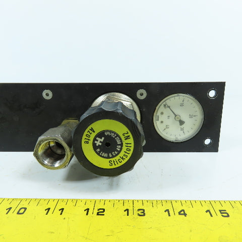H. Lüdi + Co AG 198450 Nitrogen N2 Regulator W/ Gauge & Solenoid Burkert 136581H