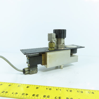 H. Lüdi + Co AG 198450 Nitrogen N2 Regulator W/ Gauge & Solenoid Burkert 136581H