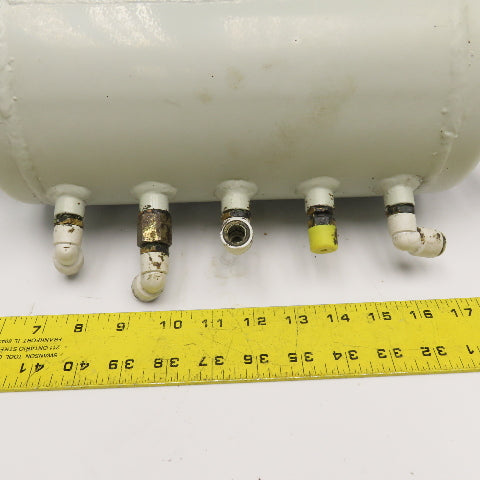 Bomeca 6 Liter 8 Port Compressed Air Receiver Manifold Tank W/ Pressure Switch