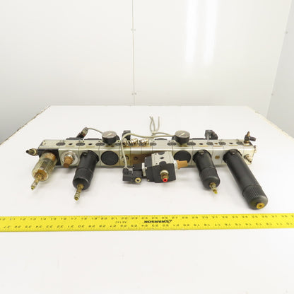 Almotion BV Knocks Multi-Fix FRL Air Regulation Unit W/ Filters & Solenoids