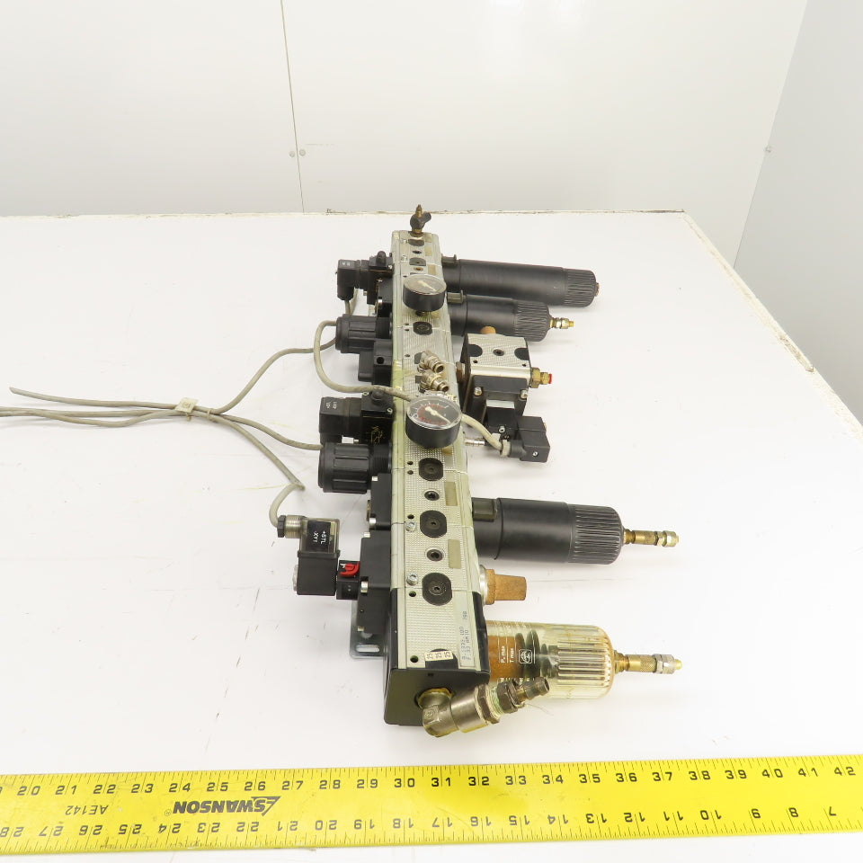 Almotion BV Knocks Multi-Fix FRL Air Regulation Unit W/ Filters & Solenoids