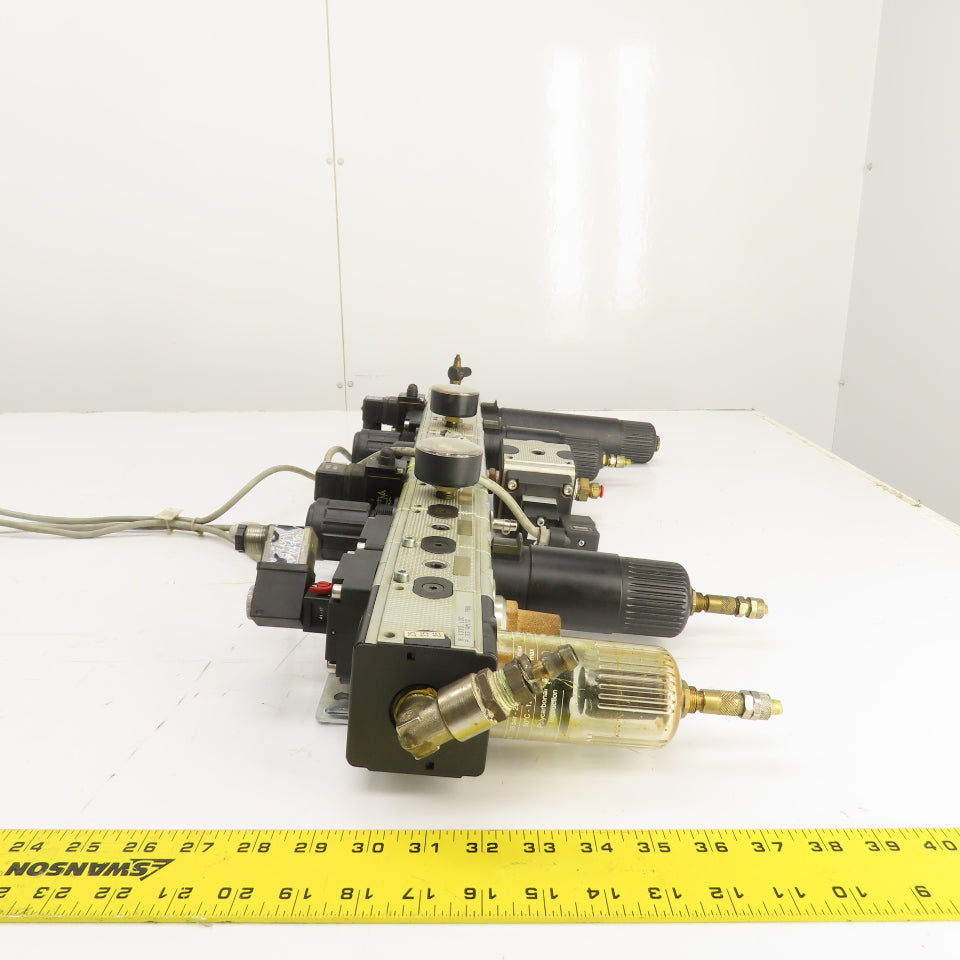 Almotion BV Knocks Multi-Fix FRL Air Regulation Unit W/ Filters & Solenoids