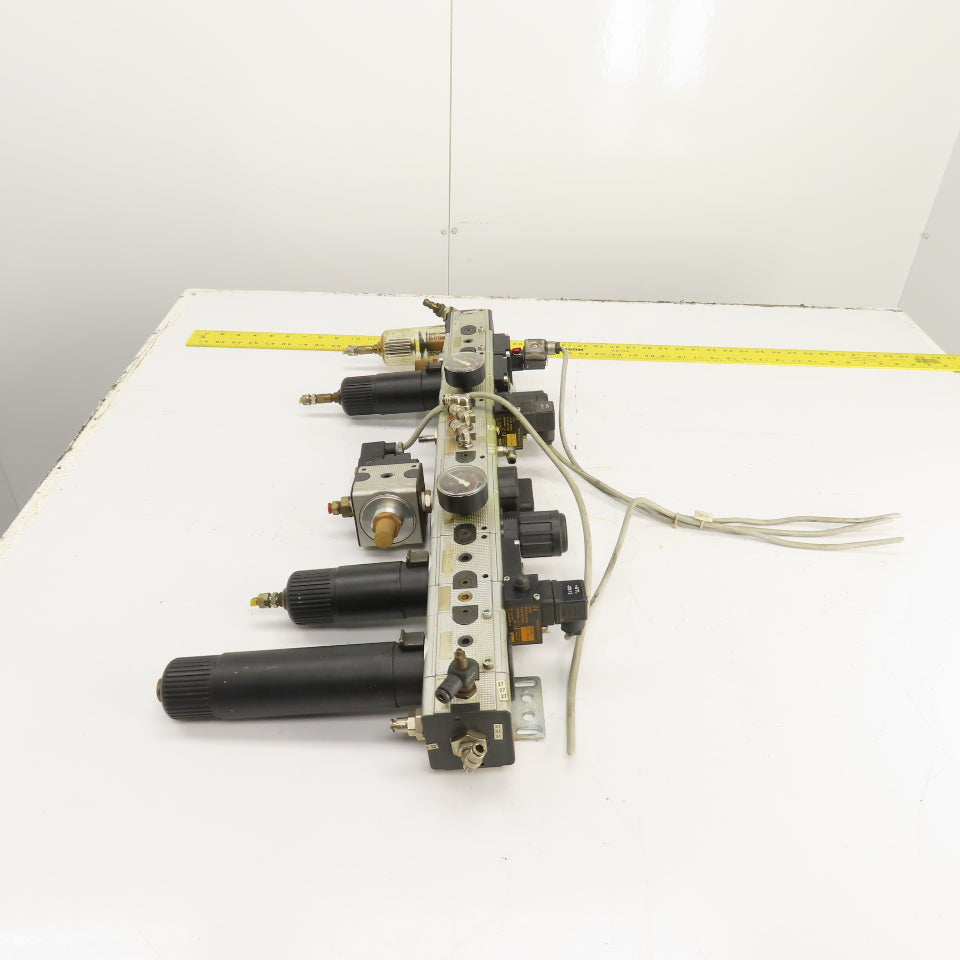 Almotion BV Knocks Multi-Fix FRL Air Regulation Unit W/ Filters & Solenoids