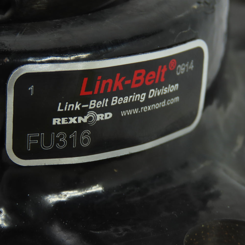 Link Belt FU316 4-Bolt Flange-Mount Ball Bearing 1" Bore