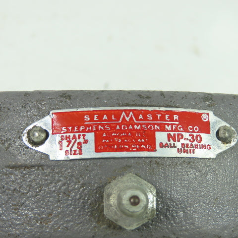 Seal Master NP-30 2-Bolt Flange-Mount Ball Bearing 1-7/8" Bore