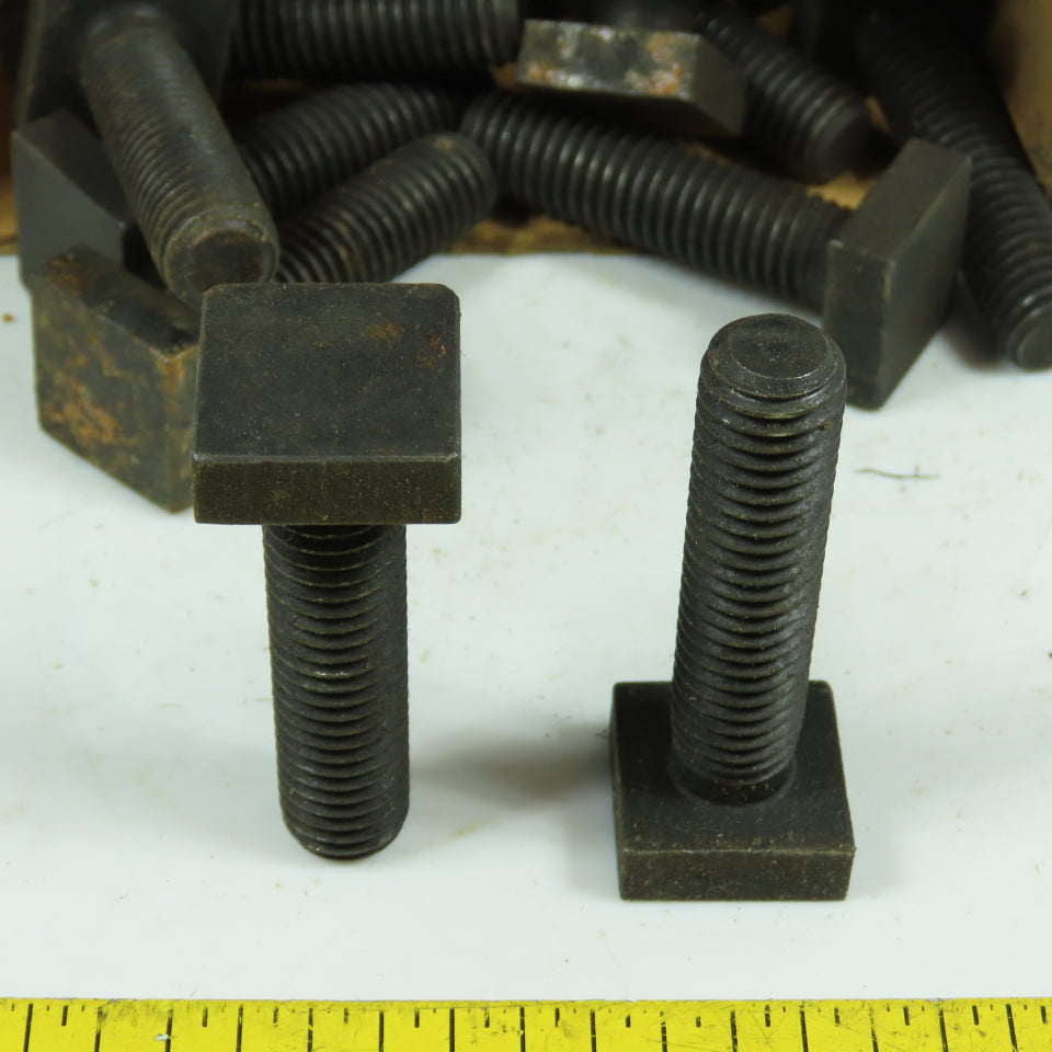 1/2"-13 x 2" Long Square Head Machine Bolts 2-1/4" OAL Lot Of 55