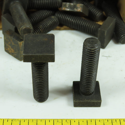 1/2"-13 x 2" Long Square Head Machine Bolts 2-1/4" OAL Lot Of 55