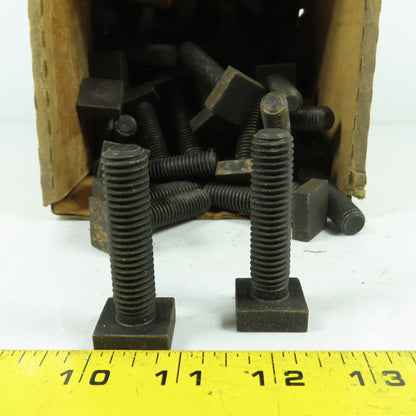 1/2"-13 x 2" Long Square Head Machine Bolts 2-1/4" OAL Lot Of 55