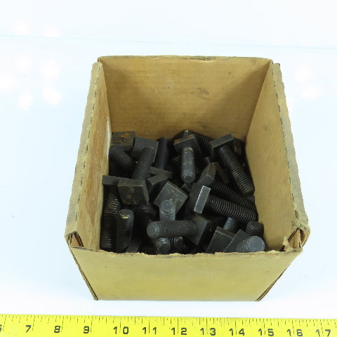 1/2"-13 x 2" Long Square Head Machine Bolts 2-1/4" OAL Lot Of 55