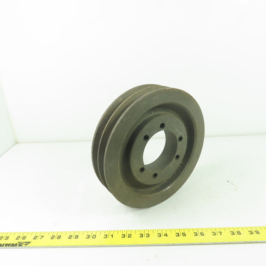 Maurey 2A7.0.B74SK 7-3/4" OD x 1-3/4" Wide 2 Groove V-Belt Pulley 2.74" Bore