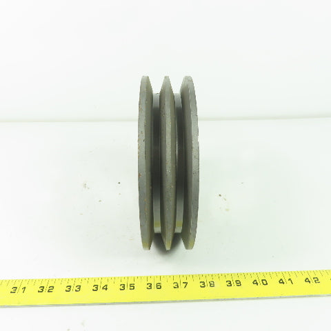 6-3/4" OD x 1-3/4" Wide 2 Groove V-Belt Pulley 3710RPM Max