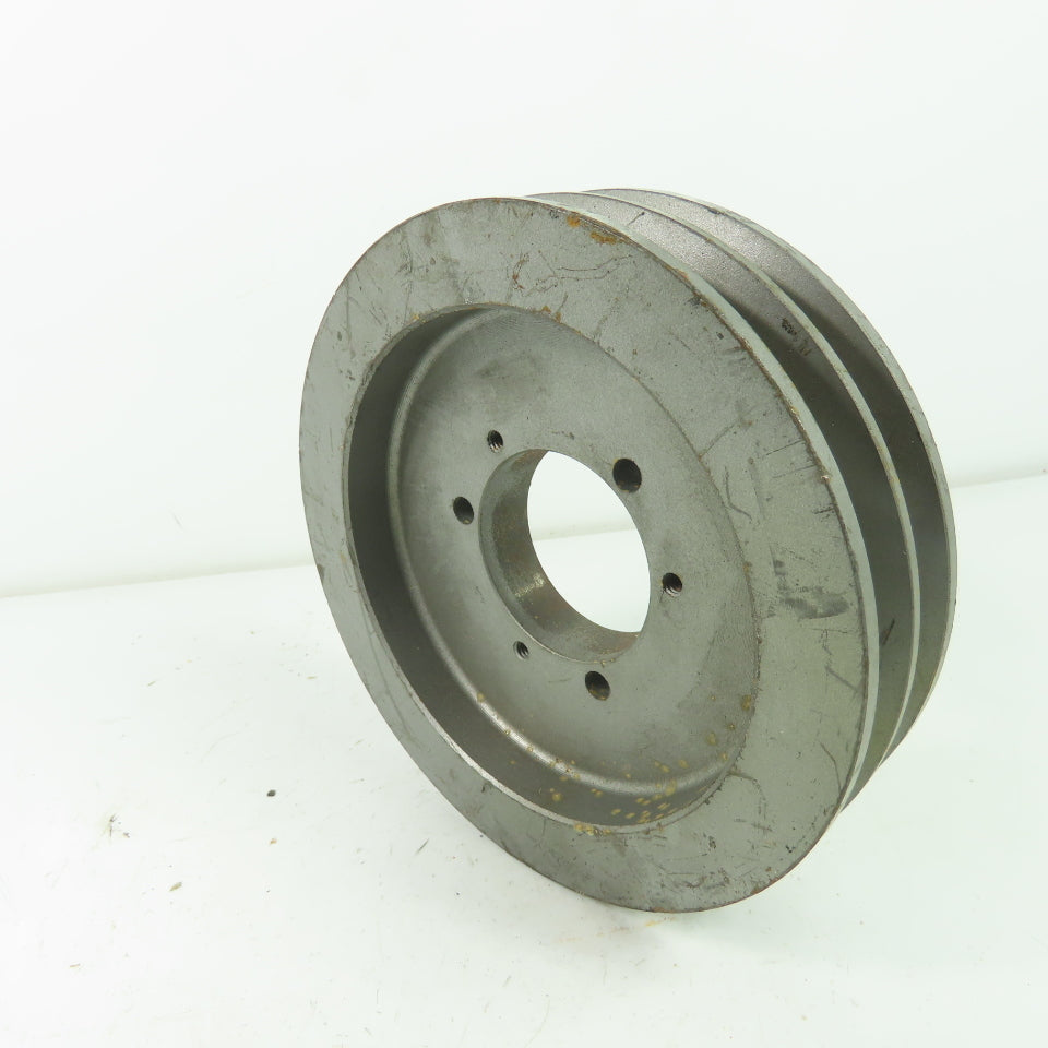 6-3/4" OD x 1-3/4" Wide 2 Groove V-Belt Pulley 3710RPM Max