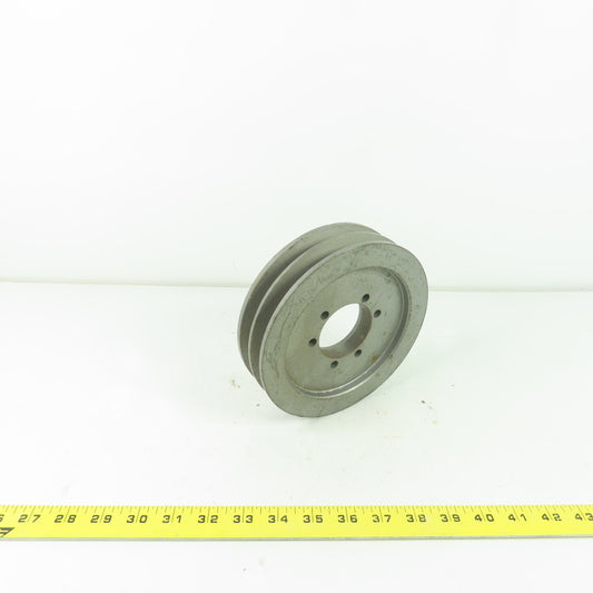 6-3/4" OD x 1-3/4" Wide 2 Groove V-Belt Pulley 3710RPM Max