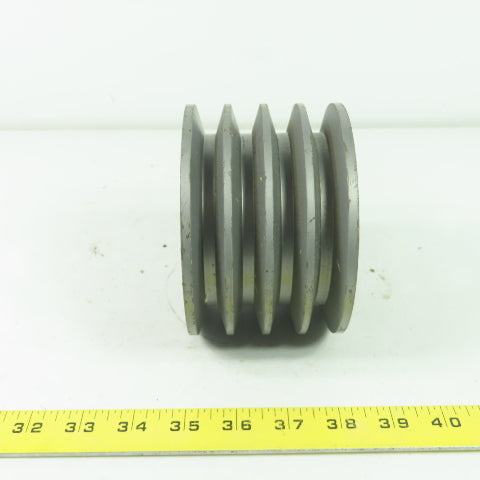 4-7/8" OD x 3-1/4" Wide 4 Groove V-Belt Pulley 7-1/8" Bore