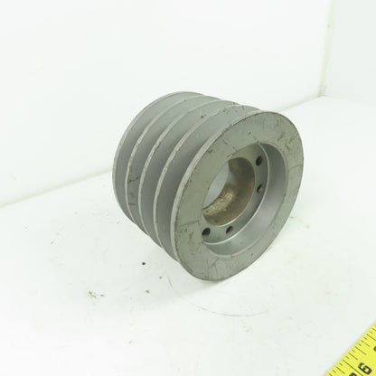 4-7/8" OD x 3-1/4" Wide 4 Groove V-Belt Pulley 7-1/8" Bore