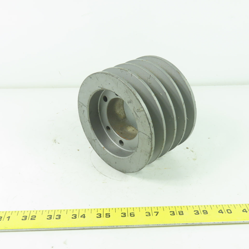 4-7/8" OD x 3-1/4" Wide 4 Groove V-Belt Pulley 7-1/8" Bore