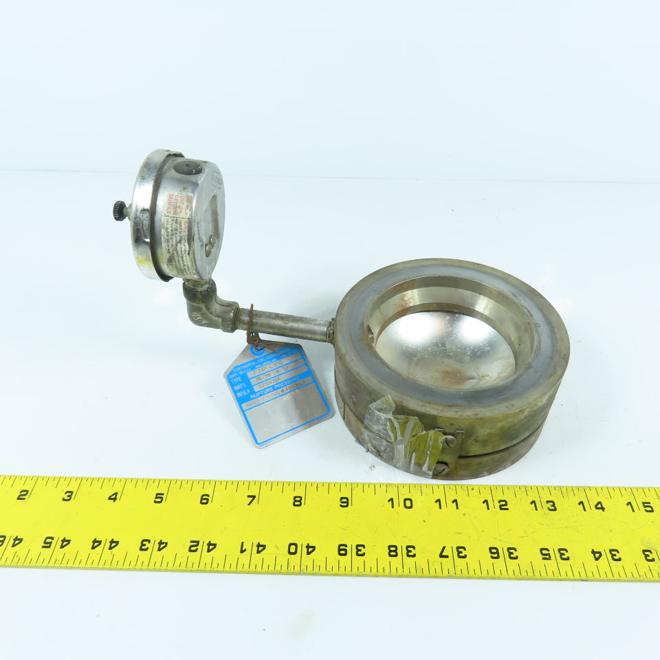 Continental Disc 8212426A 316 Stainless 3" Rupture Disc 275PSIG @ 400°F W/ Gauge